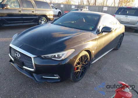 2017 Infiniti Q60 3.0T Red Sport 400 z USA, uszkodzony, nr VIN JN1FV7EL8HM701027